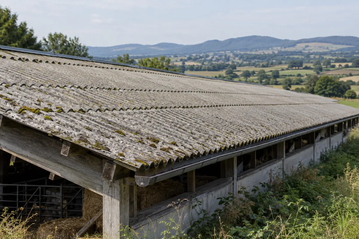 Repérage amiante avant travaux sur une toiture ancienne